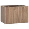 vidaXL V&auml;ggmonterat badrumssk&aring;p 60x39x40 cm massiv teak