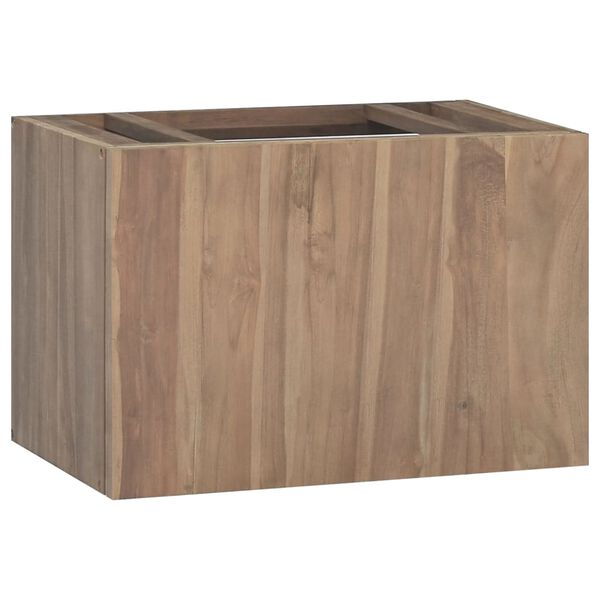 vidaXL V&auml;ggmonterat badrumssk&aring;p 60x39x40 cm massiv teak