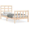 vidaXL S&auml;ngram utan madrass 90x190 cm massiv furu