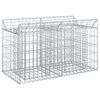 vidaXL Gabion upph&ouml;jd s&auml;ng Silver