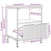 vidaXL Nattduksbord 2 pcs Sonoma ek 49 x 36 x 61 cm Konstruerat tr&auml;