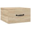 vidaXL V&auml;ggmonterade s&auml;ngbord 2 st sonoma-ek 35x35x20 cm