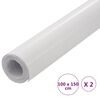vidaXL Bilfoliering 2 st 4D vit 100x150 cm