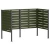 vidaXL Soptunnesk&auml;rm 167 x 85 x 113 cm St&aring;l Olivgr&ouml;n