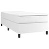 vidaXL Boxspring-s&auml;ngram vit 80x200 cm konstl&auml;der