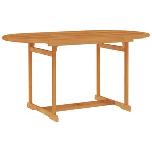 vidaXL Tr&auml;dg&aring;rdsbord 150x90x75 cm massiv teak