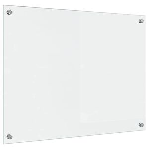 vidaXL K&ouml;kspl&aring;nbak Transparent 80 x 60 cm h&auml;rdat glas