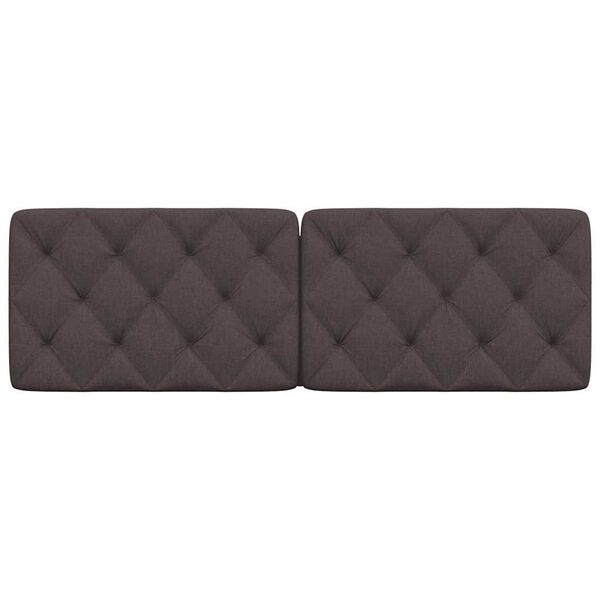 vidaXL Headboard Cushion Dark Brown 160 cm Fabric