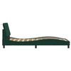 vidaXL Bed Frame without Mattress "Hanko" Dark Green 80x200 cm Velvet