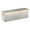 vidaXL Odlingsl&aring;da med LED Silver 30 x 100 x 30 cm Rostfritt st&aring;l