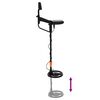vidaXL Metalldetektor med LCD-sk&auml;rm 3 modeller 19 cm spole Svart