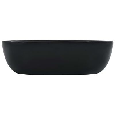 vidaXL Handfat 45,5x32x13 cm keramik svart