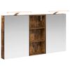 vidaXL Badrumssk&aring;psset 3 st 110 x 10,5 x 60,5 cm Konstruerat tr&auml;