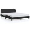 vidaXL Bed Frame "Dover" Black 160x200 cm Faux Leather