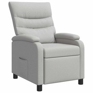 vidaXL Recliner Moln Gr&aring; Tyg