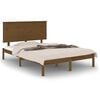 vidaXL S&auml;ngram honungsbrun massiv furu 140x190 cm