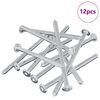 vidaXL Skruv 12 pcs Silver M6 x 100 mm St&aring;l