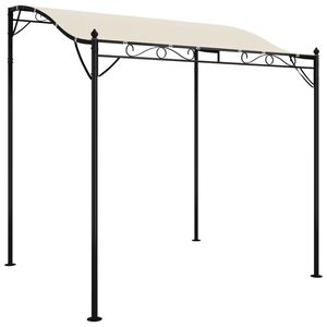 vidaXL Paviljong gr&auml;ddvit 2x2,3 m 180 g/m&sup2; tyg och st&aring;l