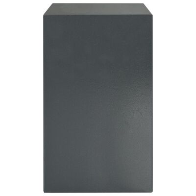 vidaXL Digitalt kassaskåp med fingeravtryck mörkgrå 35x31x50 cm