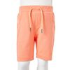 Barnshorts med sn&ouml;re neon orange 128