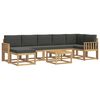 vidaXL Utomhussoffset 8 st Vit och antracit Polyester