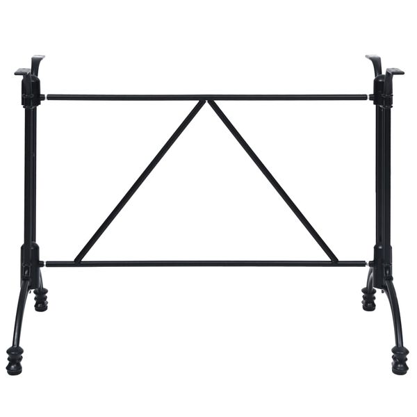 vidaXL Bordsben för cafébord 93x60x72 cm gjuten aluminium