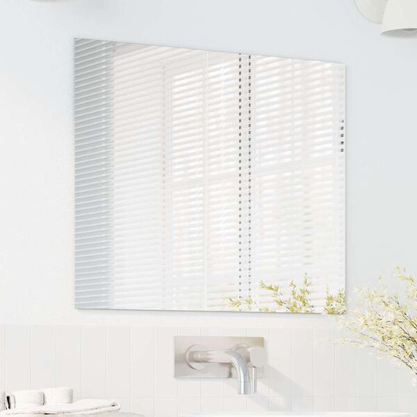 vidaXL V&auml;ggspegel Rektangul&auml;r 50 x 60 cm h&auml;rdat glas