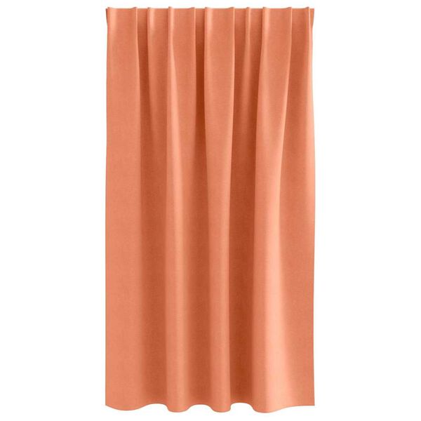 vidaXL M&ouml;rkl&auml;ggningsgardiner med Ringar 2 pcs Terracotta 140 x 140 cm