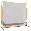 vidaXL &Ouml;vningsn&auml;t f&ouml;r golf svart och orange 215x107x216 cm Polyester