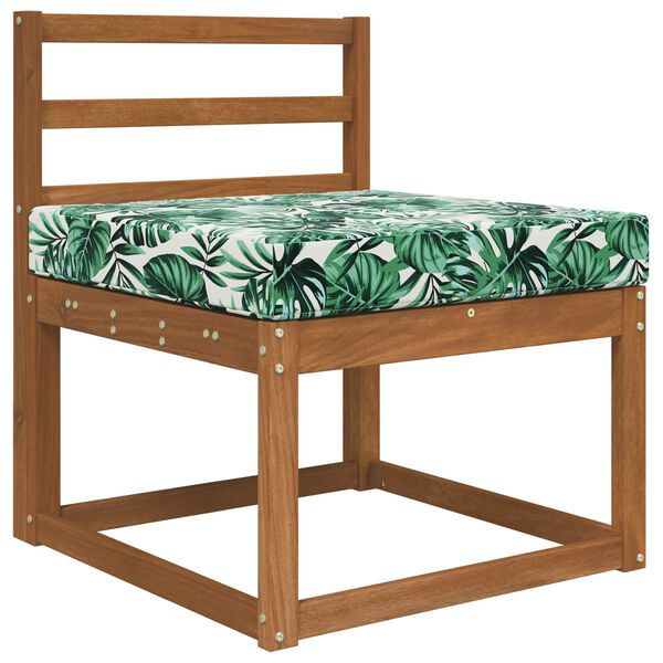 vidaXL Utomhus Soffa Kudde Bladm&ouml;nster 60 x 60 x 8 cm Polyester