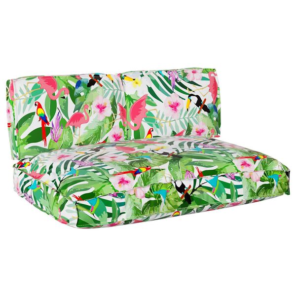 vidaXL Kuddsats Blommor 3 pcs Flerf&auml;rgsdesign Oxford Tyg