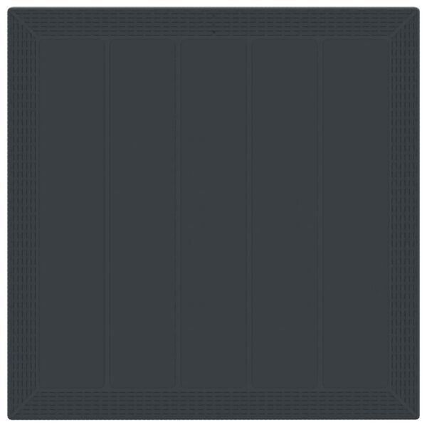 vidaXL Tr&auml;dg&aring;rdsm&ouml;belset 3 pcs Antracit Polypropylen