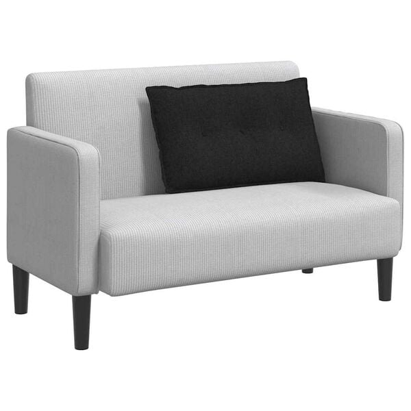 vidaXL Ryggkudde Svart 80 x 19 x 50 cm tyg