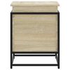 vidaXL Förvaringslåda med lock sonoma-ek 60x40x51,5 cm konstruerat trä