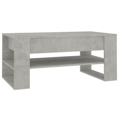 vidaXL Soffbord betonggrå 102x55x45 cm konstruerat trä