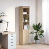 vidaXL Highboard Sonoma ek 37,5x35x180 cm konstruerat tr&auml;