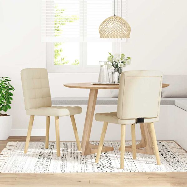 vidaXL Matstolar 2 st linnetyg