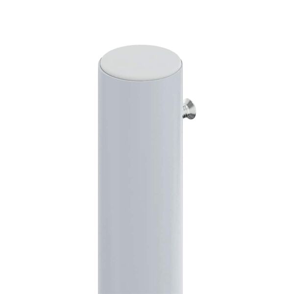 vidaXL Infällbar sidomarkis gräddvit 160x1200 cm