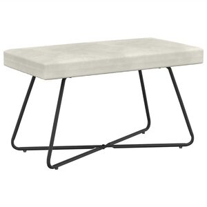 vidaXL b&auml;nk Gr&auml;ddvit 80 x 40 x 45 cm Sammet