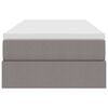 vidaXL F&ouml;rvaringss&auml;ng med madrass Taupe 90 x 200 cm Polyester
