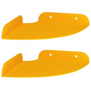 vidaXL Flytande hylla med hylla 2 pcs Senapsgul 15 x 15 x 2 cm