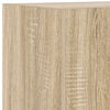 vidaXL V&auml;ggmonterad tv-b&auml;nk LED 2 st sonoma-ek 40,5x35x40 cm