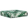 vidaXL Utomhus sitskudde Bladm&ouml;nster 40 x 40 x 8 cm 100% Polyester