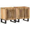 vidaXL Nattduksbord 2 st 40x34x46 cm massivt grovt mangotr&auml;