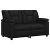 vidaXL Soffa Svart 151 x 85 x 93 cm Konstl&auml;der