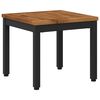 vidaXL Kaffeebord Naturlig och svart 40 x 40,5 x 36 cm