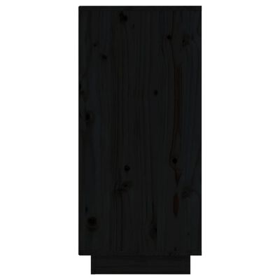 vidaXL Skänkar 2 st svart 31,5x34x75 cm massiv furu