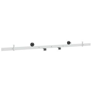 vidaXL Skjutd&ouml;rrsbeslag 152,4 cm St&aring;l Vit