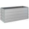 vidaXL Odlingsl&aring;da upph&ouml;jd galvaniserat st&aring;l 100x40x45 cm silver