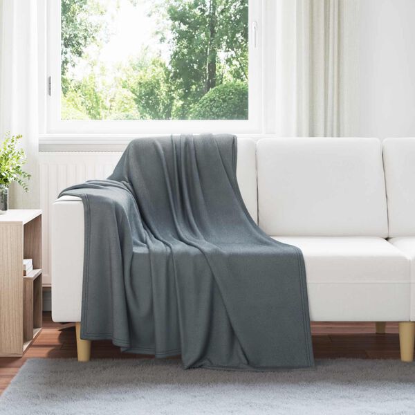 vidaXL Filtar 24 pcs M&ouml;rkgr&aring; 170 x 130 cm Fleece